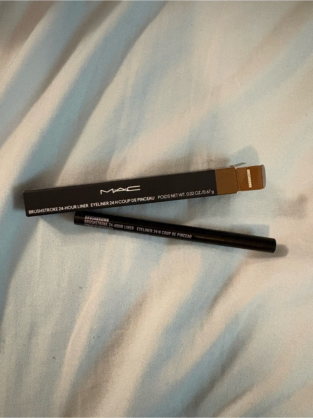 MAC Brushstroke 24-Hour Brush eye Liner - Brunette Brushbrown new